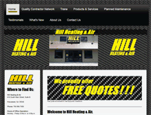 Tablet Screenshot of hillheatingandair.biz